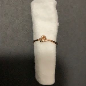 14 k Gold plated sterling silvery ring